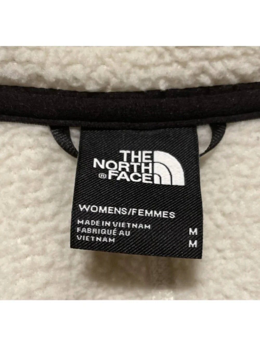 The North Face Yumiori  Full-Zip Jacket  Women's Medium White Dune Black Sherpa